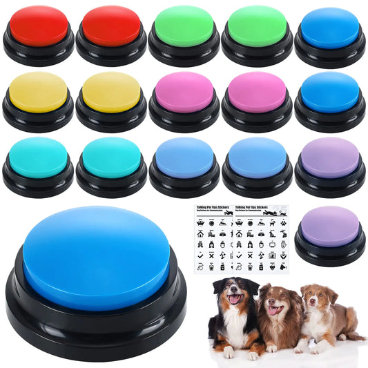 Buttons for Communication Voice Recordable Cat Dog Talking Buzzers Set